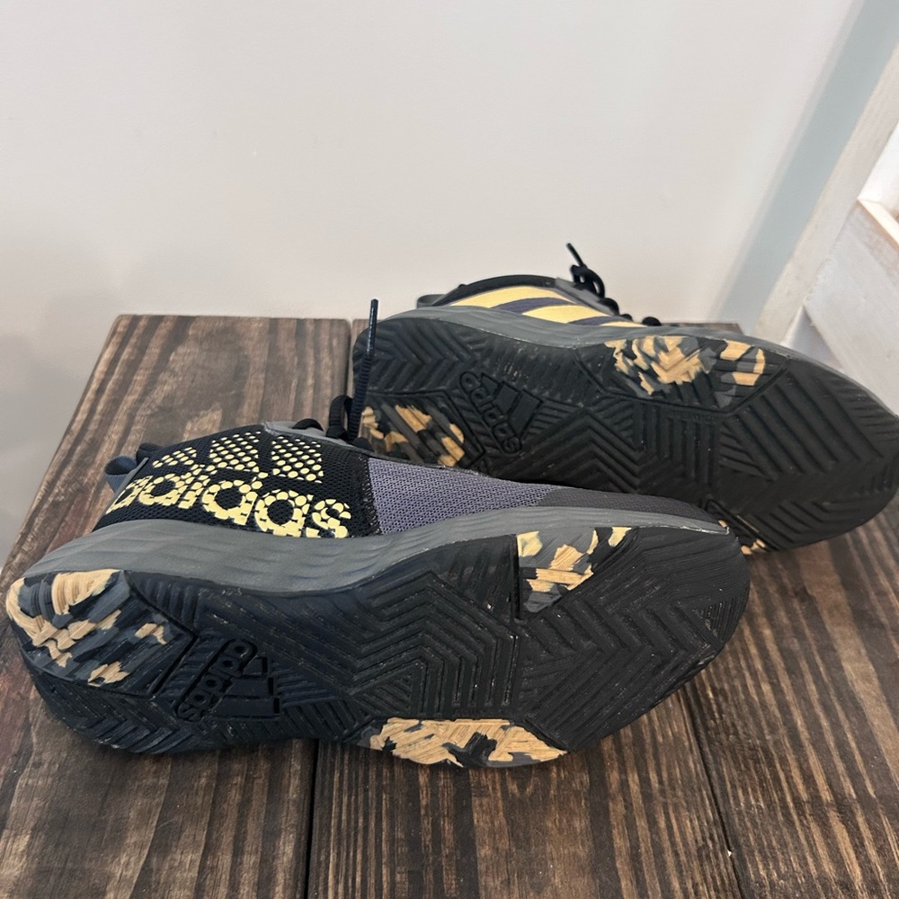 adidas Kids Sneakers Black and Yellow